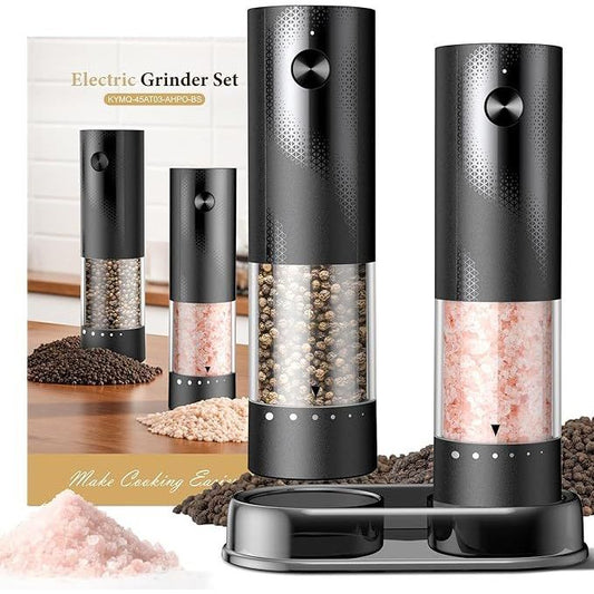Gravity-Sensing Electric Salt & Pepper Grinder - Rechargeable